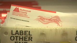 Elections officials begin collecting ballots from drop boxes in Oregon
