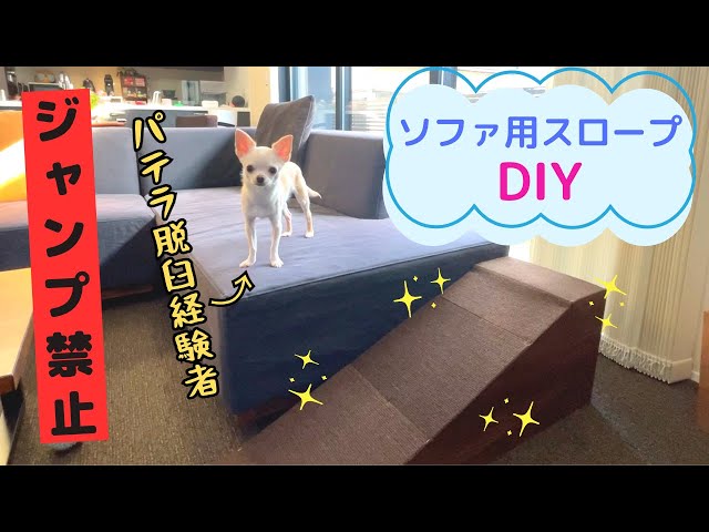実際どうなの⁉︎】パテラ脱臼経験犬用スロープをDIYしました。 - YouTube