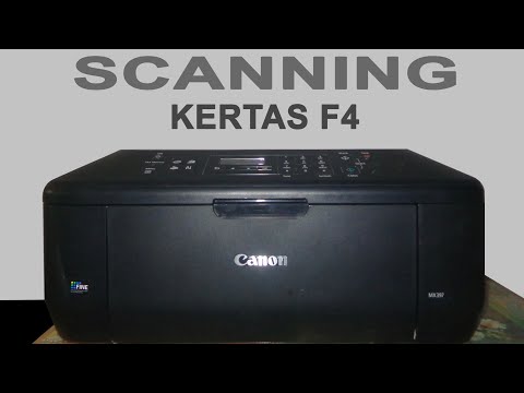 Cara scan dokumen dengan printer Canon E410. 