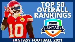 2021 Fantasy Football Rankings - Top 50 Overall Rankings for Fantasy Football