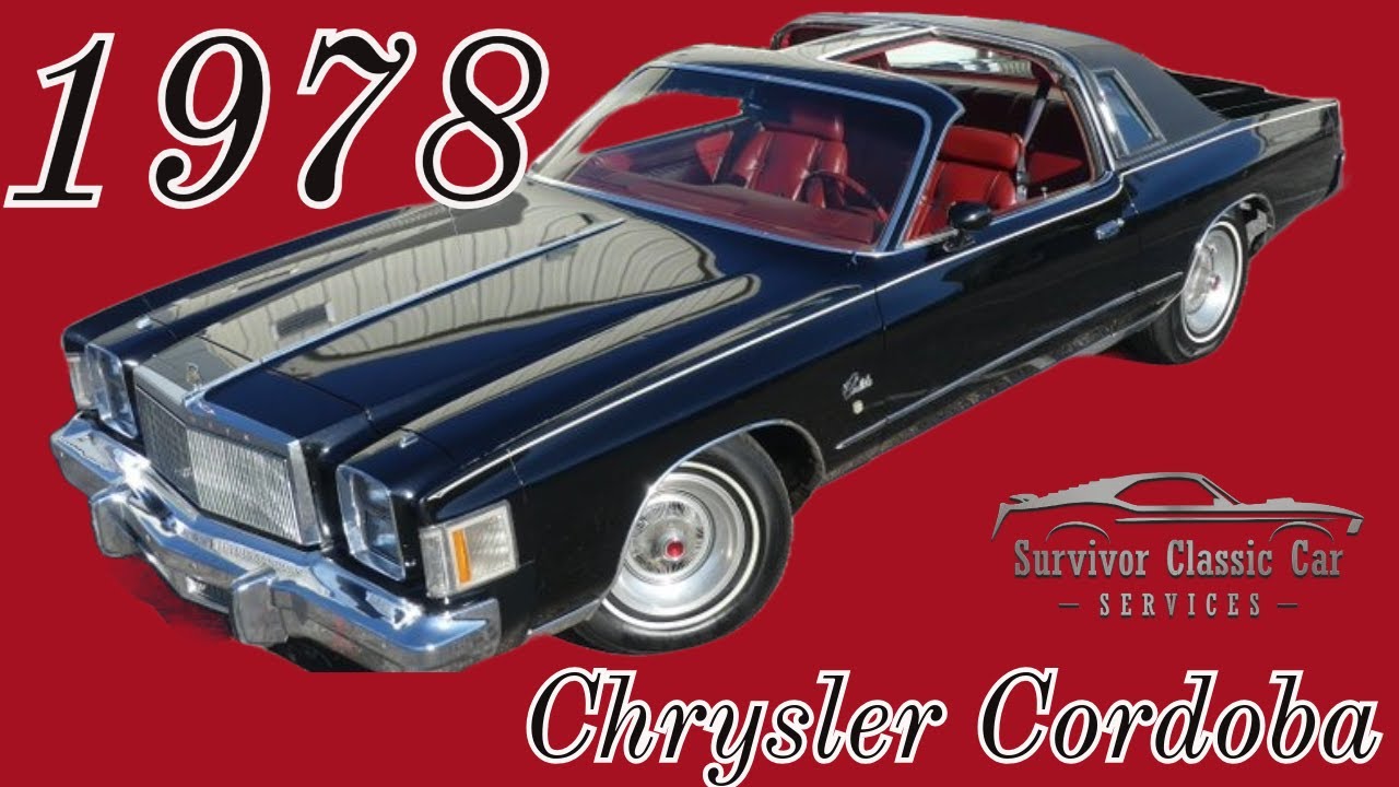 1978 Chrysler Cordoba T Tops, 400 V8, Survivor classic luxury car for sale Tampa Florida YouTube