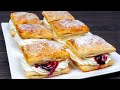 They will disappear in a minuteperfect dessert of puff pastry and pastry creamready in 20 minutes