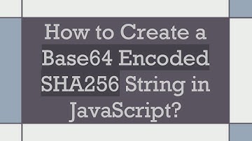 How to Create a Base64 Encoded SHA256 String in JavaScript?