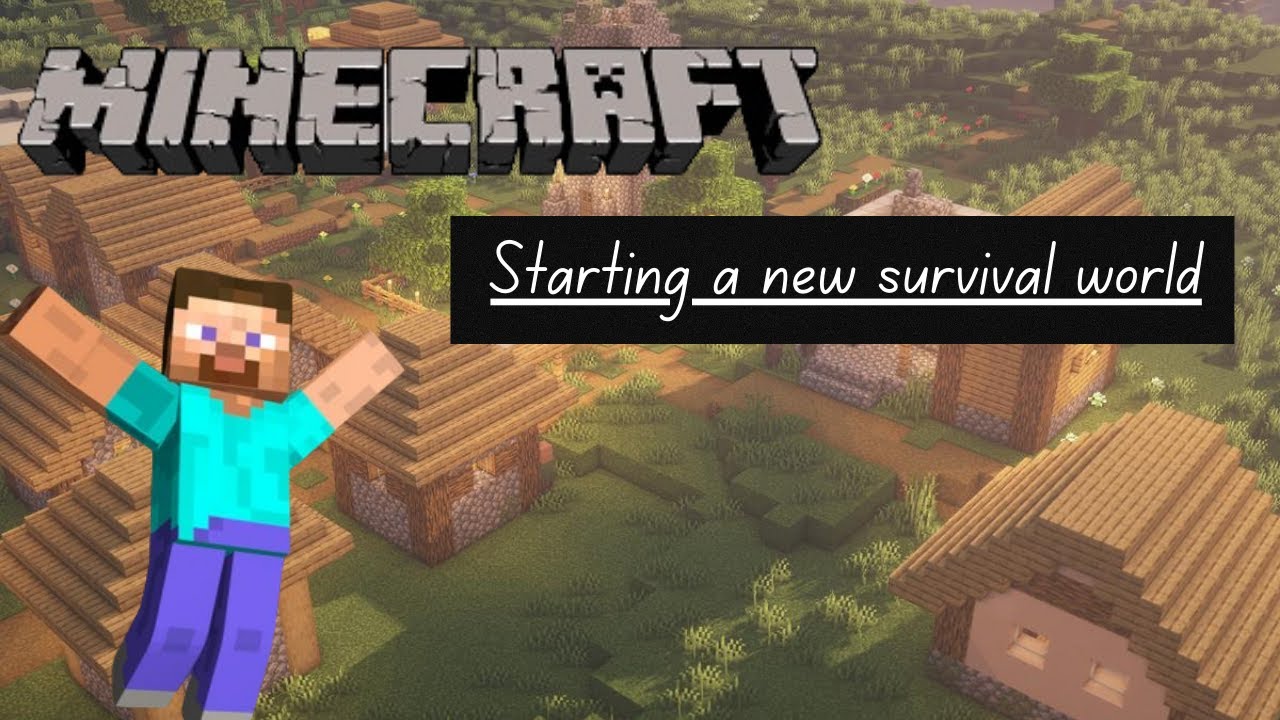 STARTING A NEW MINECRAFT SURVIVAL WORLD | MCPE | GAMEPLAY - YouTube