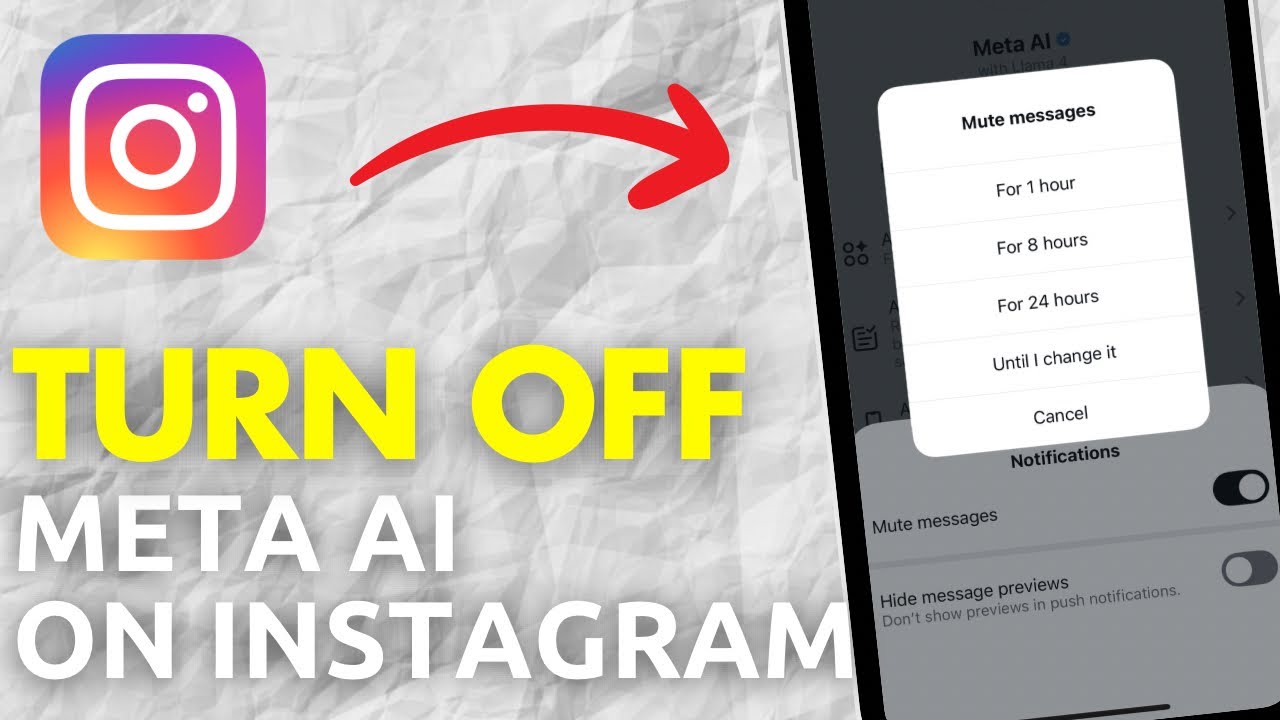 How To Turn Off Meta AI On Instagram 2026 - Full Guide - YouTube