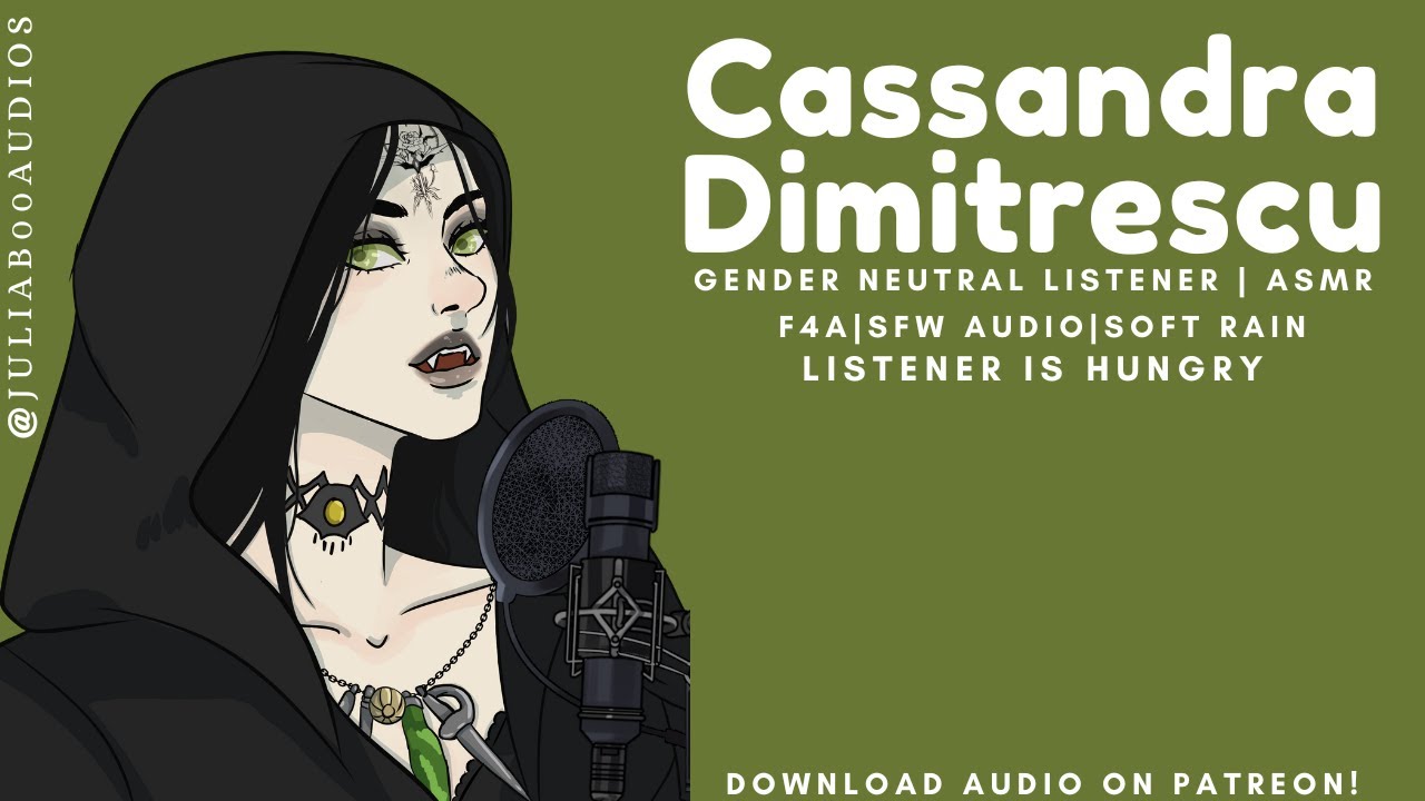 ASMR | Cassandra Dimitrescu | F4A | Listener is hungry | Rain sounds