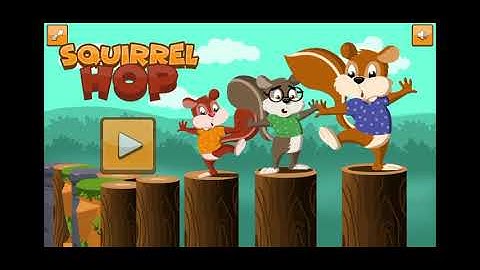 Squirrel hop html5 game made by construct 2