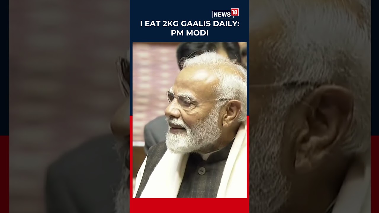 “I Eat 2 Kg Gaalis Daily”: PM Modi Jokes About His ‘Health Secret’ in Rajya Sabha | N18S