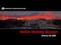 Online Viewing Session - January 10, 2026