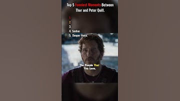 Top 5 Funniest Moments Between Thor and Peter Quill. 😭 #infinitywar
