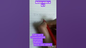 How to Add 5 Consecutive Natural Numbers Quickly?Number System Trick#shorts #viral #trending #maths