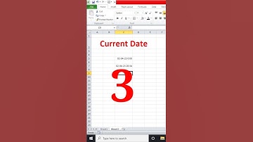😱Unbelievable💥 3 Excel Shortcuts 🤔 Current Date Kaise nikale⌨️👀 #viral #excel #excelclasses #shorts