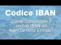 COME INVIARE il codice IBAN all'Agenzia delle Entrate? RIMBORSO 730