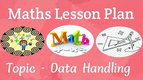 B.Ed. Maths Lesson Plan in English || Topic - Data Handling  📝