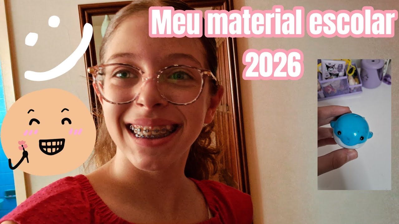 🍒Meu material escolar de 2026 para o 6⁰ano 🍒🤣🤣#materialescolar #2026 #escola #engraçado 