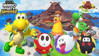 Super Mario Party Jamboree - Koopa Troopa vs Shy Guy vs Boo vs Ninji - Goomba Lagoon