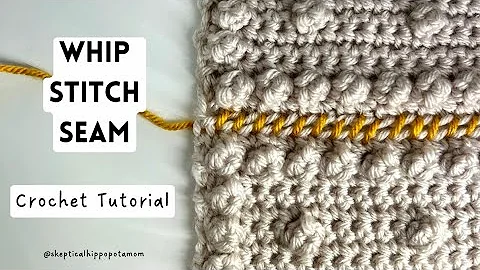 How to WHIP STITCH SEAMING Crochet Tutorial : Beginner Friendly Crochet Joining Techniques