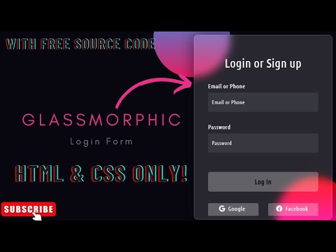 GLASSMORPHIC  LOGIN FORM UI || HTML & CSS Only!