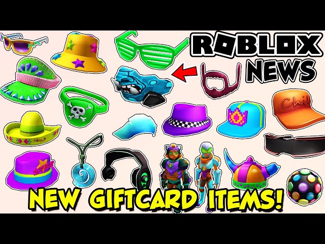 Roblox News New Free Items With Gift Cards Youtube - roblox pokemon universe redeem codes robux gift card