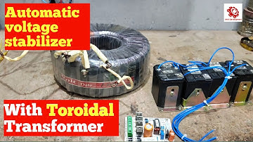 {Hindi} How to make automatic voltage stabilizer with toroidal transformer|for airconditioner