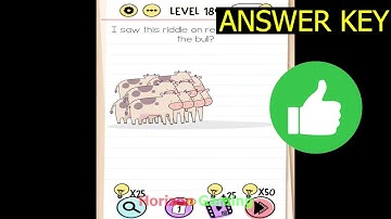 Brain Test Tricky Puzzles LEVEL 189 I saw this riddle on reddit where is the bull - Gameplay