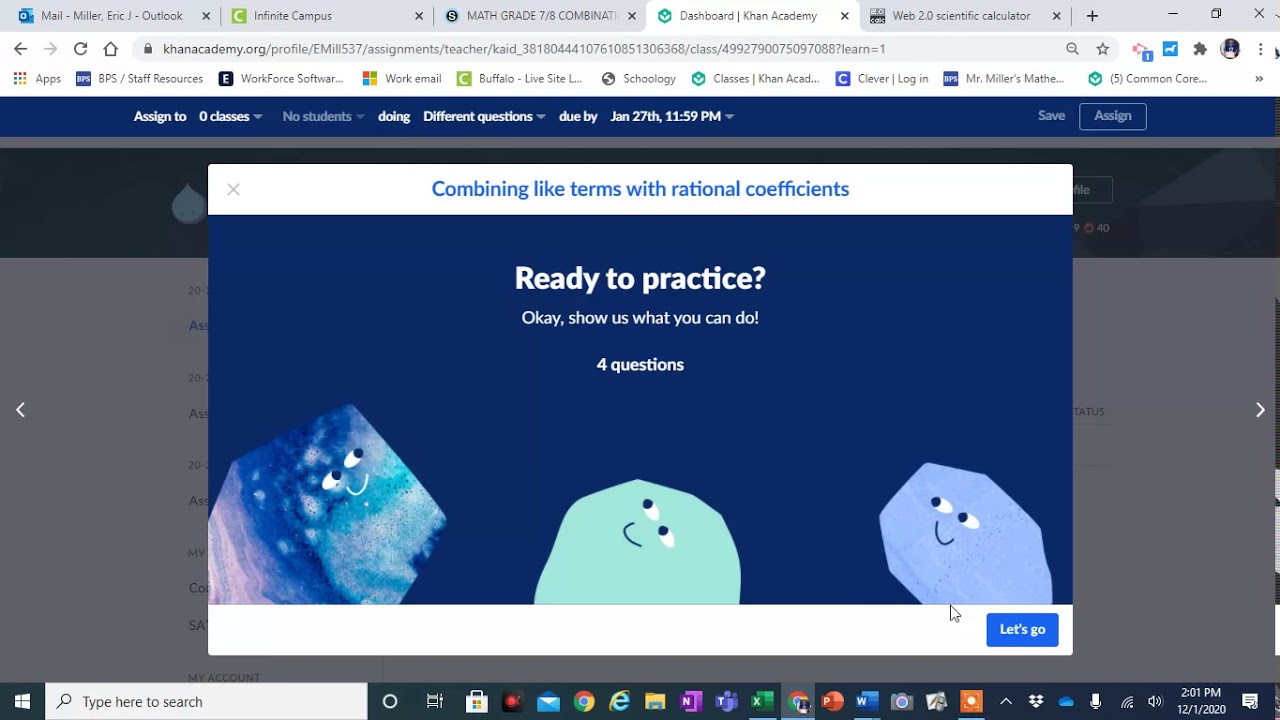 Combining like terms with rational coefficients - YouTube