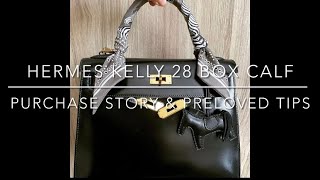 Vintage Hermes Kelly 28 For How Much?!?!😱 | Purchase Story, Preloved Tips & Size Comparison screenshot 3