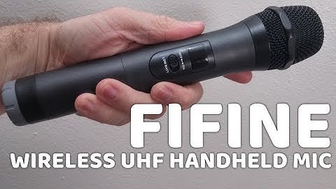 Wireless Microphone FIFINE Handheld Dynamic Microphone Wireless mic System Review