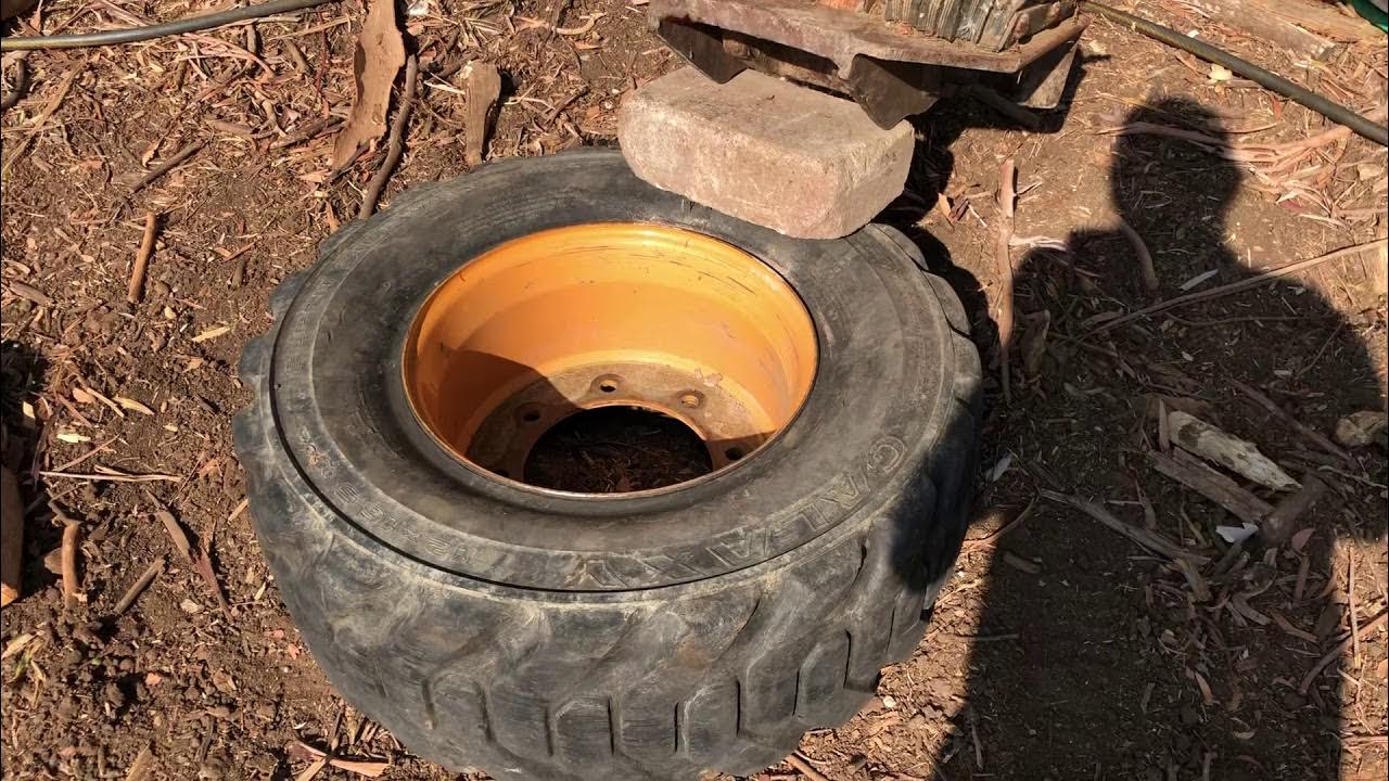 How to break the bead on a tractor tire YouTube