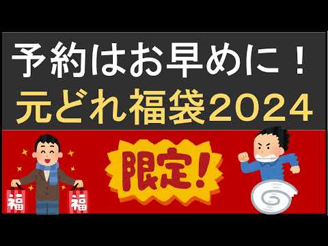 【数量限定多数】今年こそ買っておきたい！元どれでお得な福袋2024年