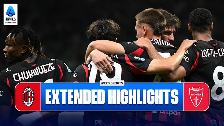 AC Milan  vs. Monza: Extended Highlights | Serie A | CBS Sports Golazo