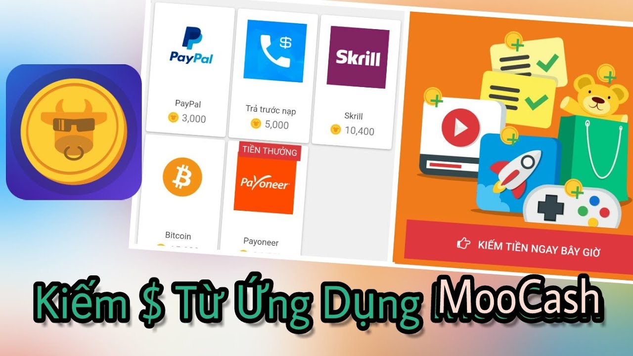 Kiếm $ Từ Ứng Dụng MooCash