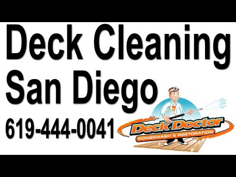 Deck Cleaning Del Mar Heights