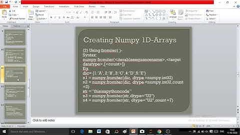 Numpy in python: Creating 1D Array classXI IP by Beena Rani PGT CS,k.v.no.1,itanagar