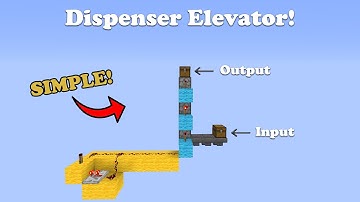 ✅ EASY Dispenser Item Elevator Tutorial! | Minecraft Java 1.18.1!