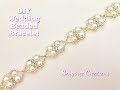 Beaded Wedding Bracelet. Easy Beading. How to make beaded bracelet