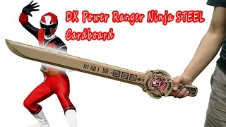 Keren.. Membuat Pedang DX Power Ranger Ninja Steel Kardus #CardboardからDXニンニンジャーレンジャーを作る