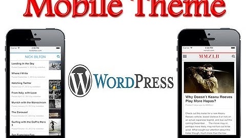 WP Smart Mobile Theme Plugin WordpressTutorial
