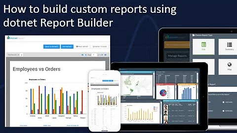 dotnet Report Builder Demo Video