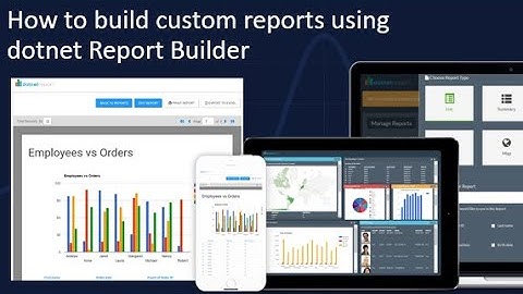 dotnet Report Builder Demo Video