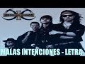 Héroes del Silencio - Malas Intenciones (Letra)