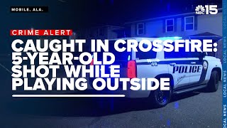 5-year-old wounded in crossfire while playing outside apartment - WPMI NBC 15