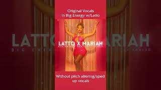 Mariah Carey's Natural Vocals in Big Energy with Latto and Dj Khaled #mariahcarey