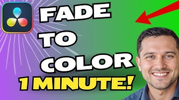 How to Fade from Black & White to Color in DaVinci Resolve | Quick tutorial