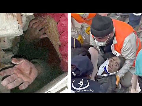 «Мы спасём вас»: из-под обломков в Турции достали не менее 9 человек на восьмой день