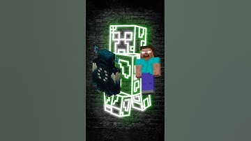Herobrine Vs Mobs And Warden #shorts #herobrine #warden #minecraft