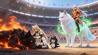 🐧 Gugugaga Saves Perika from the Fire Beast! Ruby Rosy vs Emerald Wolf Arena Battle 🔥🐺