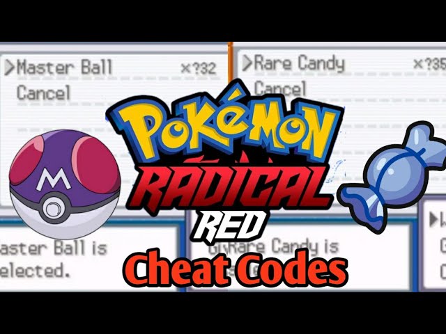 cheat code of, rare candy and, master ball