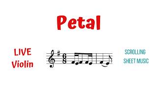 PETAL 🌸 Ariana Grande | LIVE Violin Tutorial | Scrolling Violin Sheet Music