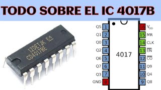 EL IC 4017B EXPLICADO DE FORMA SENCILLA: Descripción, funcionamiento y variantes de aplicaciones.